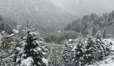 Kar Yağışı Doğu Karadeniz’de Yüksek Kesimlerde Etkili Oluyor